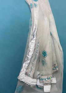 New Pretty Blue Grey Gown For Functions