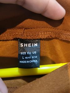 Brown Bell Bottom Trouser