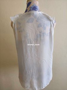 White Ruffle Sheer Tank