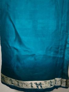 Elegant Teal Saree