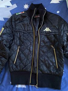 COMBO Black Quilted Jacket &amp; Shoulder Bag