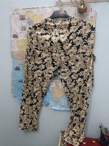 Floral Print Casual Pants