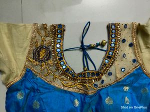 Blue Designer Padded Blouse