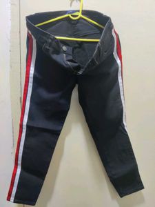 Striped Black Jeans