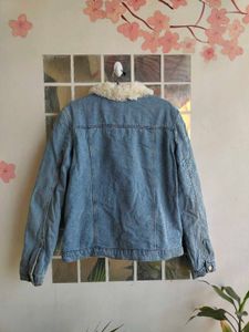 Warm Denim Jacket with Fur inside