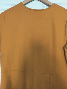 Vero Moda Mustard Yellow Stretchable Dress