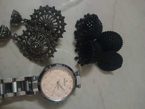 Timestar Watch &amp; Earring Set
