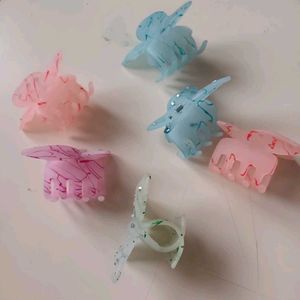 Butterfly Hair Claw Clips - Set of 6