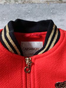 Unisex Red Bomber Jacket