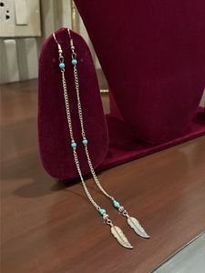 Feather Drop Earrings