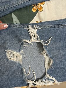 Denim Blue Ripped Jeans