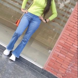 Flared Denim Jeans