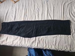 Black Colour . Wide Leg Jeans 28 Waist Size