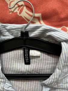 Striped Button-Down Top