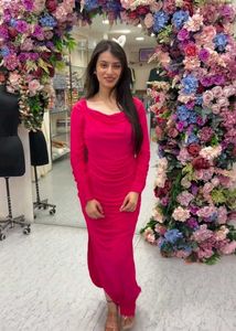 Super Flattering Ribbed SlitBodycon In Blush Pink?