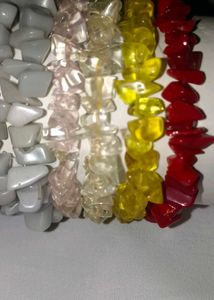 Colorful Stone Bracelet Set (15)+ Freebie