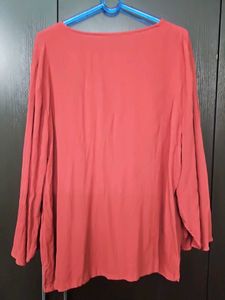 V-Neck Long Sleeve Top