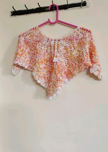 White Cute Handmade Cape