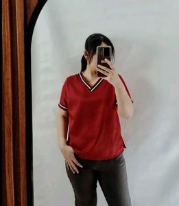 Shein Smart V-neck T-shirt for Women