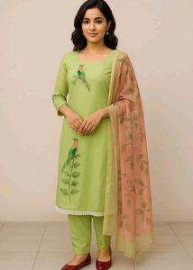 Pista Green Palazo Suit