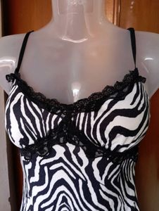 Zebra Print Mini Dress