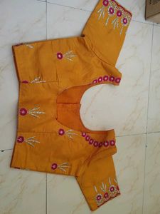 Elegant Pink Embroidered Saree