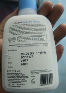 Cetaphil Face Wash.