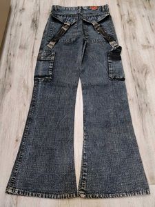 Sc9195 Mistair Cargo Bootcut Jeans Waist 28