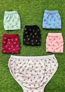 Floral Print Briefs XL Size  - Pack of 6 (E)