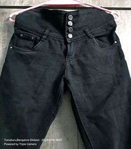 High Waist Black Jeans Girls
