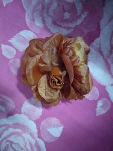 Cute brown color Floral big size Hair Clip
