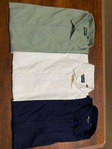Plain Cotton Shirts Combo - Pack Of 3