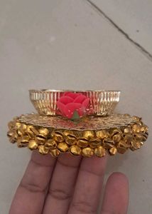 Designer Haldi Kumkum Plate
