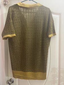 Zara Gold Party Top