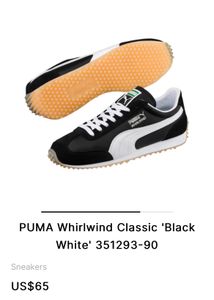 PUMA Whirlwind Classic &#39;Black White&#39; 351293-90