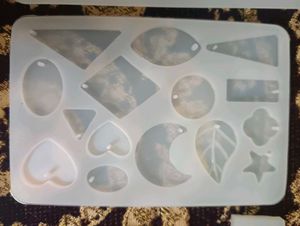 Resin Mould+sticker&amp;flowers