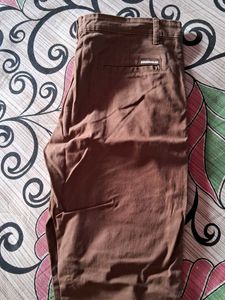 Brown Casual Pants
