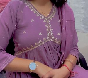 Alia Cut Kurta Set With Dupatta
