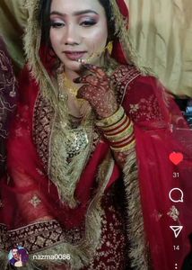 Elegant Red &amp; Gold Lehenga