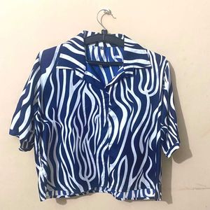 Zebra Print Crop Top