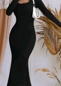 Elegant Black Bodycon Dress