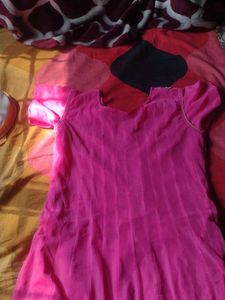 Pink Embroidered Anarkali Kurta