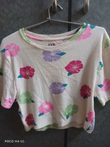 Floral Print Crop Top
