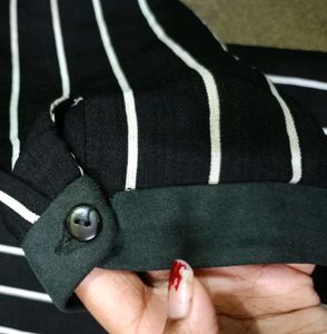 Stripped Black And White Top