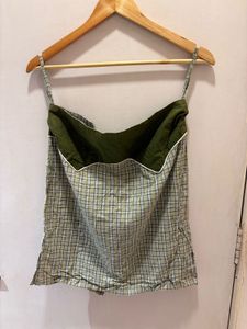 Beautiful Vintage Plaid Tube Top