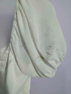 WHITE RUCHED BODYCON