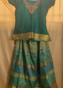 Embroidered Green Blouse