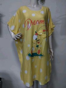 Kaftan Nighty | Cute Cartoon Print Nightdress🎀💖