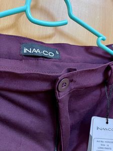 New With Tag Plum Coloured 30 Waist Formal Pant