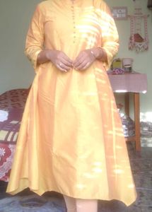 Yellow Embroidered Kurta